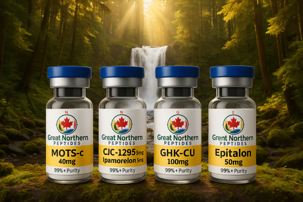 Buy peptides in Canada from Great Northern Peptides – premium, lab-tested peptide products for quality and performance.