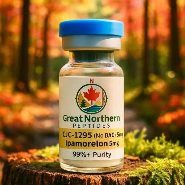 Buy CJC-1295 Ipamorelin peptide in Canada – Great Northern Peptides blend for GH, recovery, and sleep support.