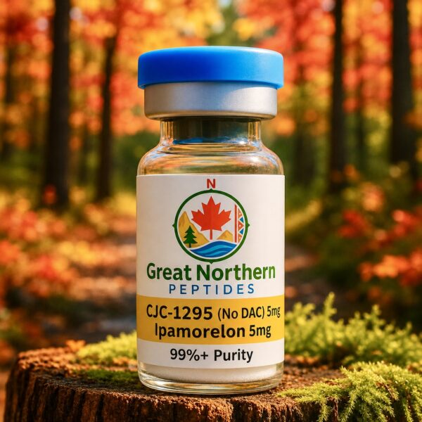 Buy CJC-1295 Ipamorelin peptide in Canada – Great Northern Peptides blend for GH, recovery, and sleep support.