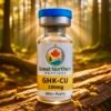 Buy GHK-Cu peptide in Canada – Great Northern Peptides 100 mg vial for skin, collagen, and recovery support.