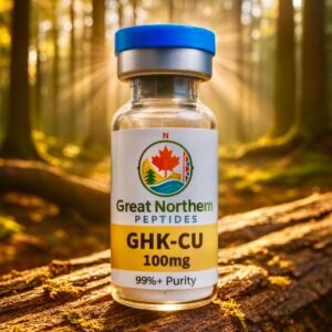 GHK-Cu 100mg Peptide – Great Northern Peptides Canada Buy GHK-Cu peptide in Canada – Great Northern Peptides 100 mg vial for skin, collagen, and recovery support.