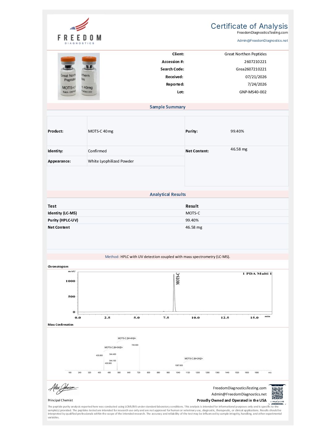 MOTS-c 40mg