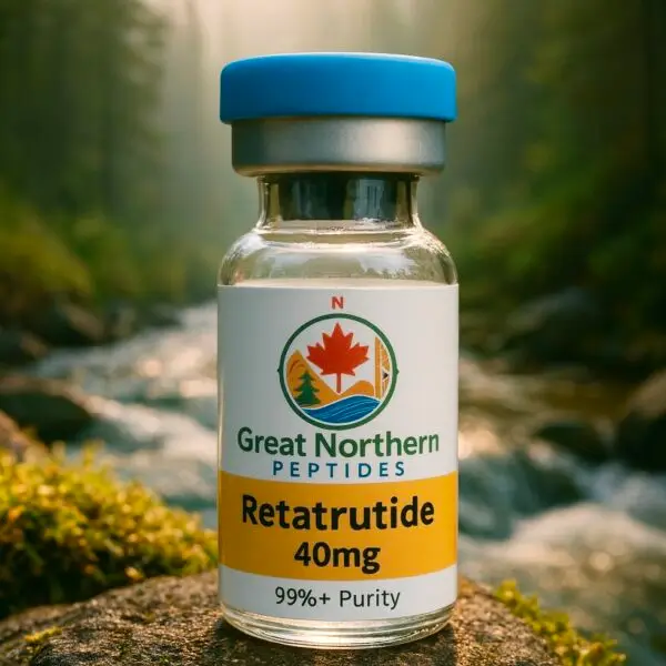 Buy Retatrutide 40mg peptide in Canada – high-strength peptide for fat loss and metabolic support from Great Northern Peptides.