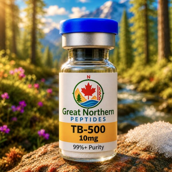 TB-500 10 mg Peptide – Great Northern Peptides Canada Buy TB-500 peptide in Canada – Great Northern Peptides 10 mg vial for recovery, healing, and repair.