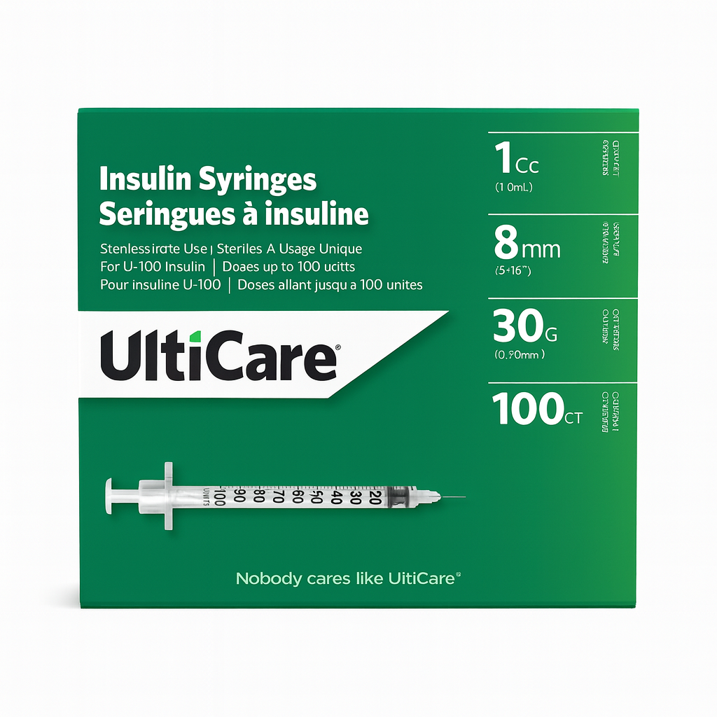 Insulin Syringes - 1ml, 8mm, 30G