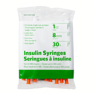 Insulin Syringes – Great Northern Peptides Canada Buy insulin syringes in Canada – 1mL 30G 8 mm sterile needles for peptide use from Great Northern Peptides.