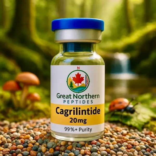 Buy Cagrilintide peptide in Canada – Great Northern Peptides 10 mg vial for appetite and weight balance.