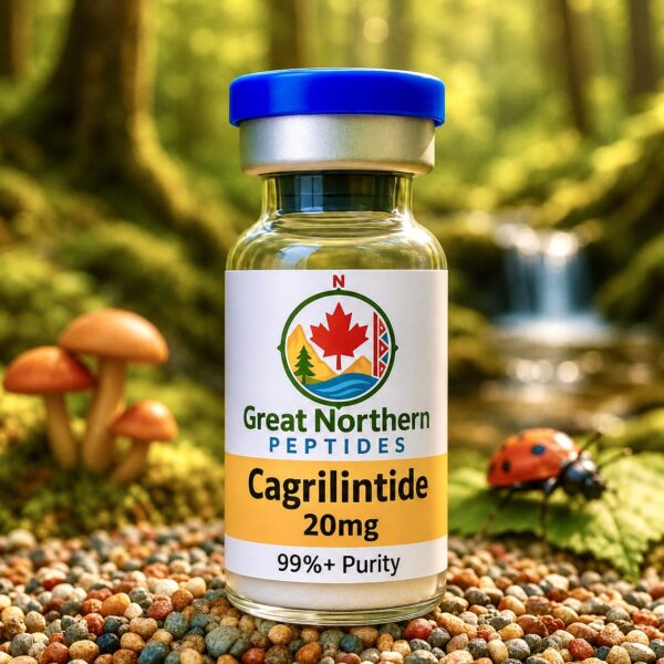 Buy Cagrilintide peptide in Canada – Great Northern Peptides 10 mg vial for appetite and weight balance.
