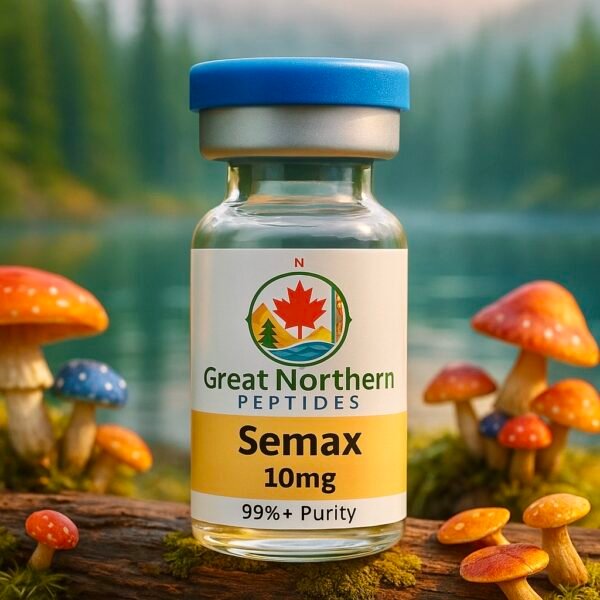 Buy Semax peptide in Canada – Great Northern Peptides 10 mg vial for focus, mood, and cognitive support.
