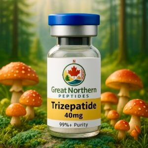 Tirzepatide 40 mg Peptide – Great Northern Peptides Canada Buy Tirzepatide peptide in Canada – Great Northern Peptides 40 mg vial for weight loss and metabolism support.