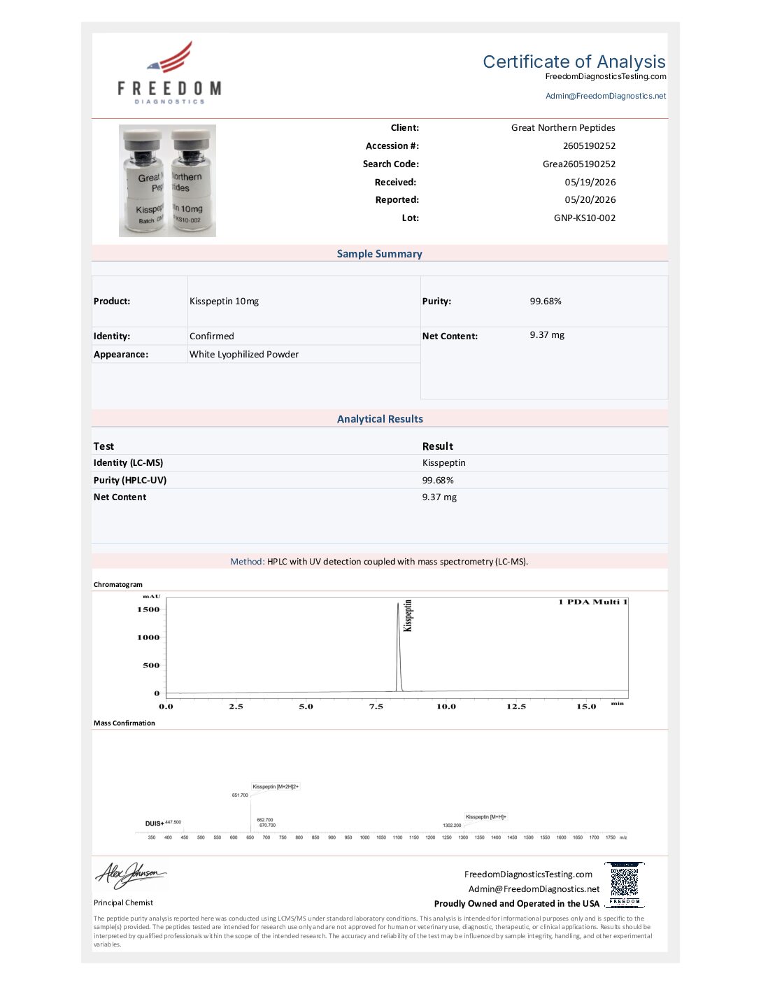 Kisspeptin 10mg - May 21, 2026 Kisspeptin 10mg