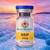 Buy DSIP peptide in Canada – Great Northern Peptides 15mg vial for sleep research, stress response, and neurohormonal balance.