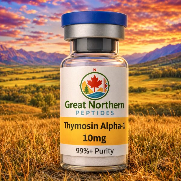 Thymosin Alpha-1 10mg peptide vial by Great Northern Peptides – immune support peptide for recovery and research in Canada