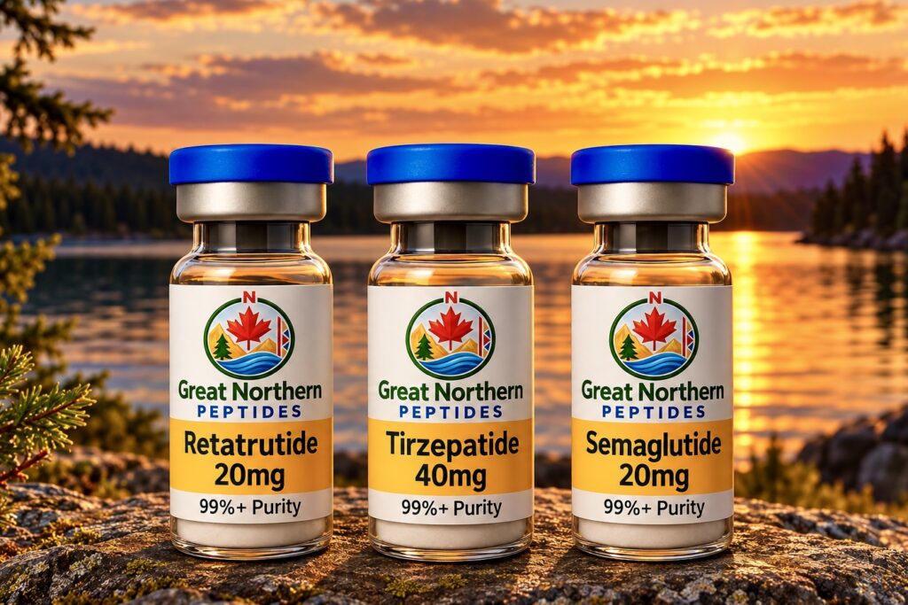 Buy peptides in Canada from Great Northern Peptides – premium, lab-tested peptide products for quality and performance.