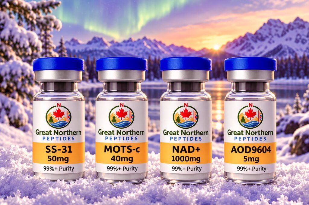 Buy peptides in Canada from Great Northern Peptides – premium, lab-tested peptide products for quality and performance.