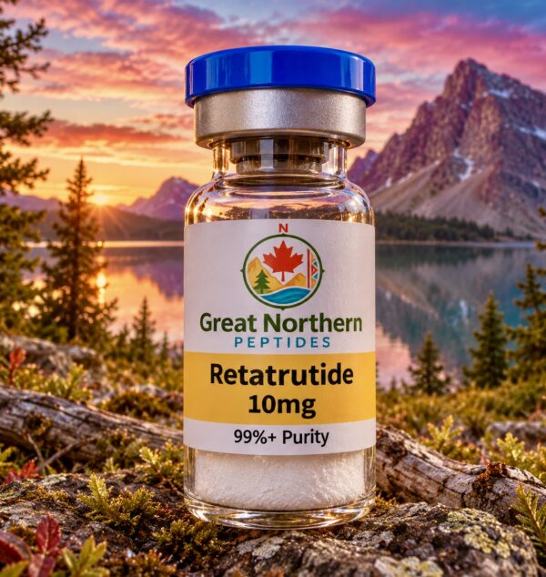 Buy Retatrutide 10mg peptide in Canada – advanced weight loss and metabolic support peptide from Great Northern Peptides.